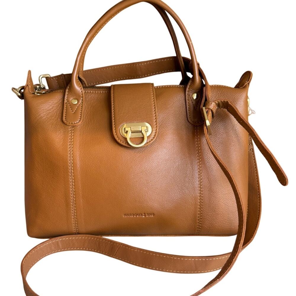 Harbor 2nd Leather Liana Convertible Double Handle Bag Sand